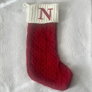 Kohl’s St. Nicholas Square Large Cable knit Monogram Stocking